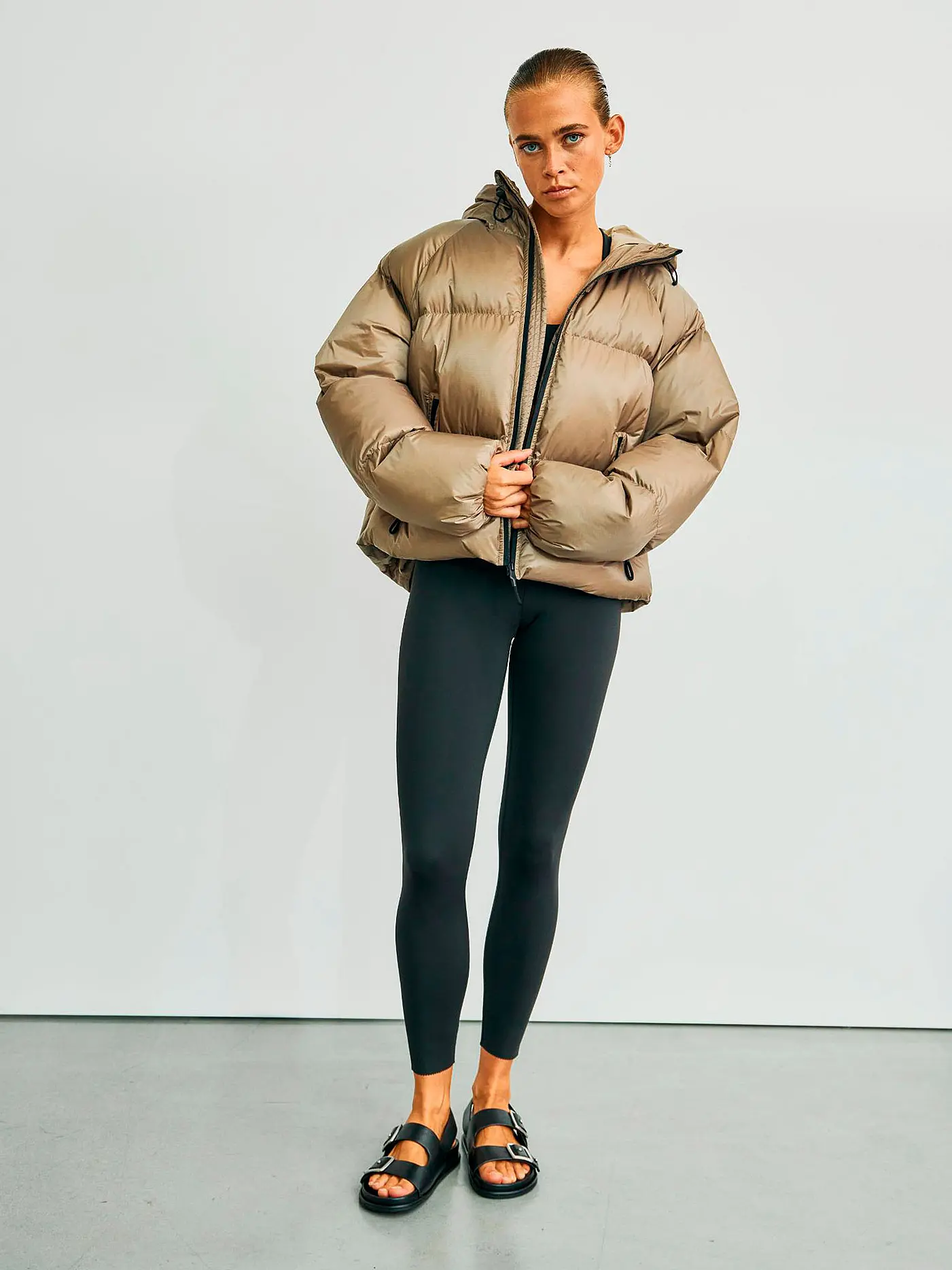WITHBLACK | Daunensteppjacke EMMA | beige